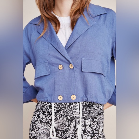 Anthropologie Cartonnier Crop Jacket - Picture 3 of 7